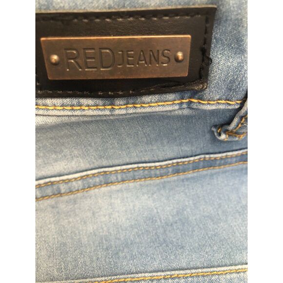 NYC Red MIdRise Stonewashed Womens Jeans - Size 18 - Picture 9 of 14